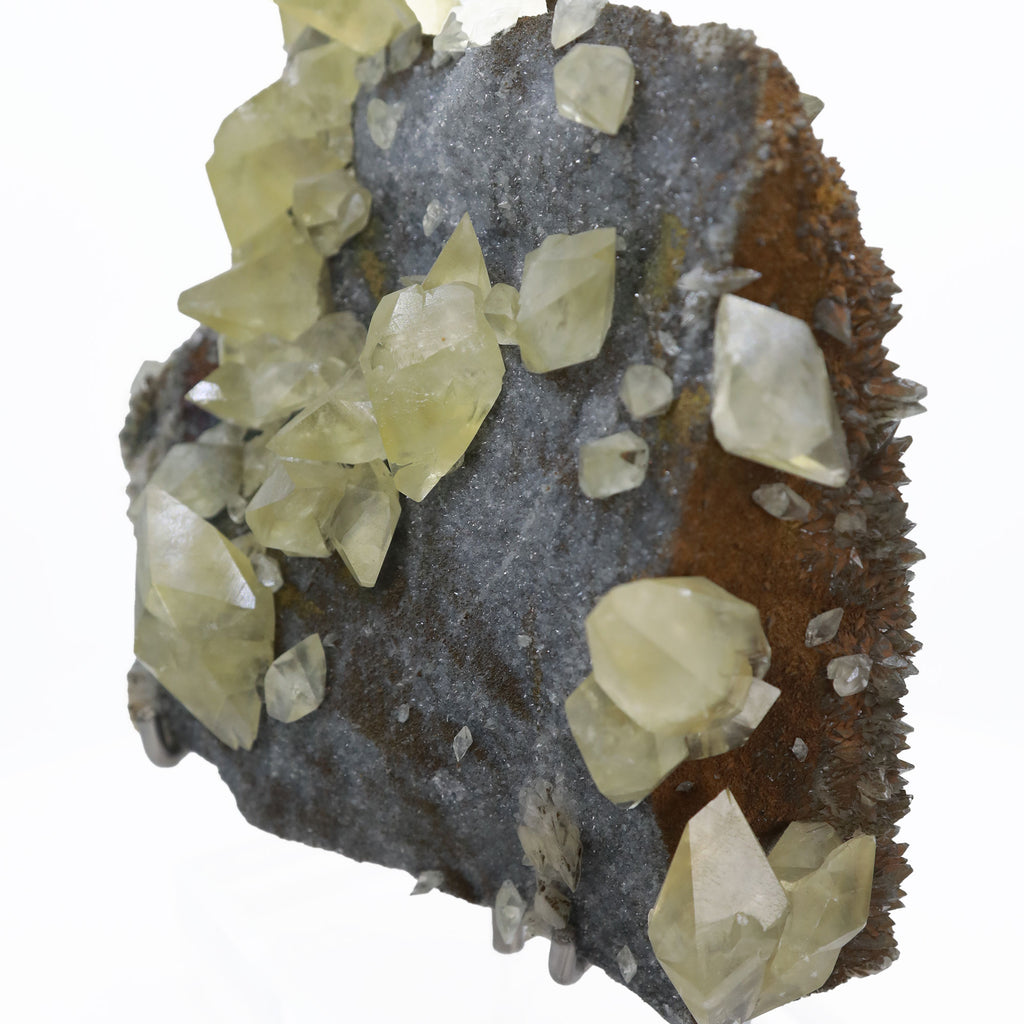 Dogtooth Calcite With Rainbow Pyrite Yunnan Province, China