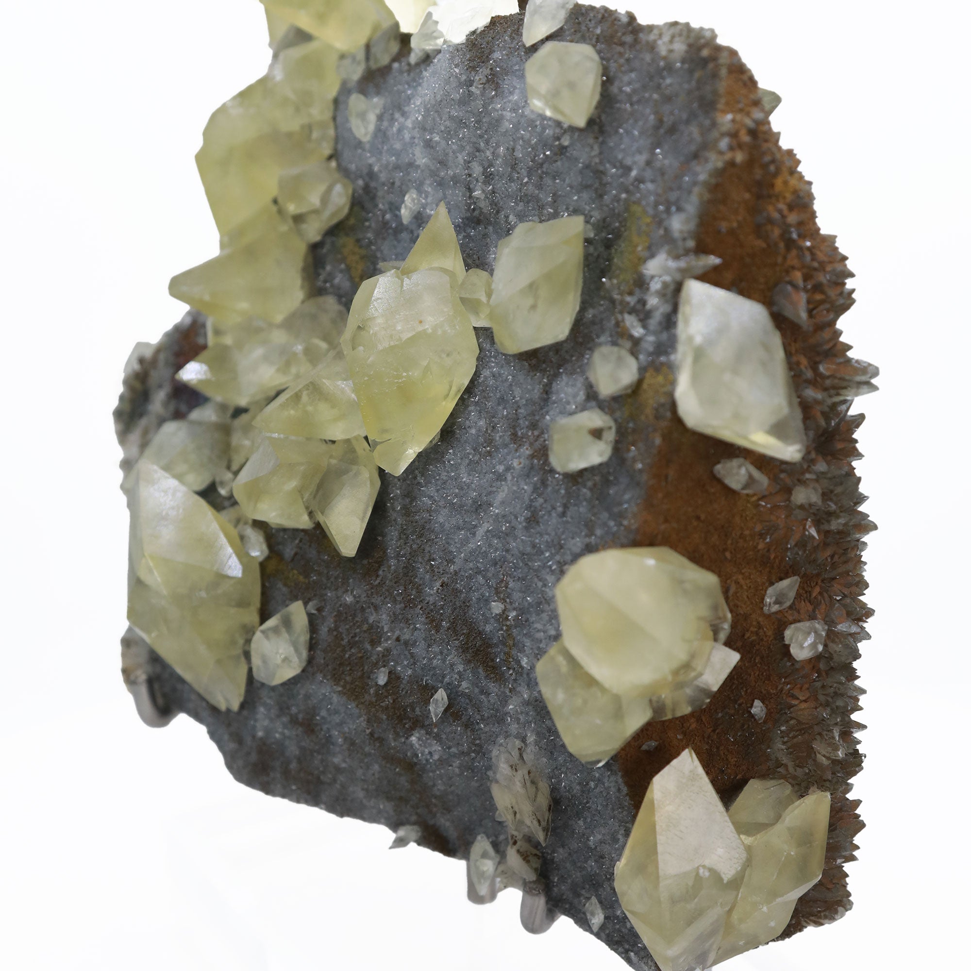 Dogtooth Calcite With Rainbow Pyrite Yunnan Province, China