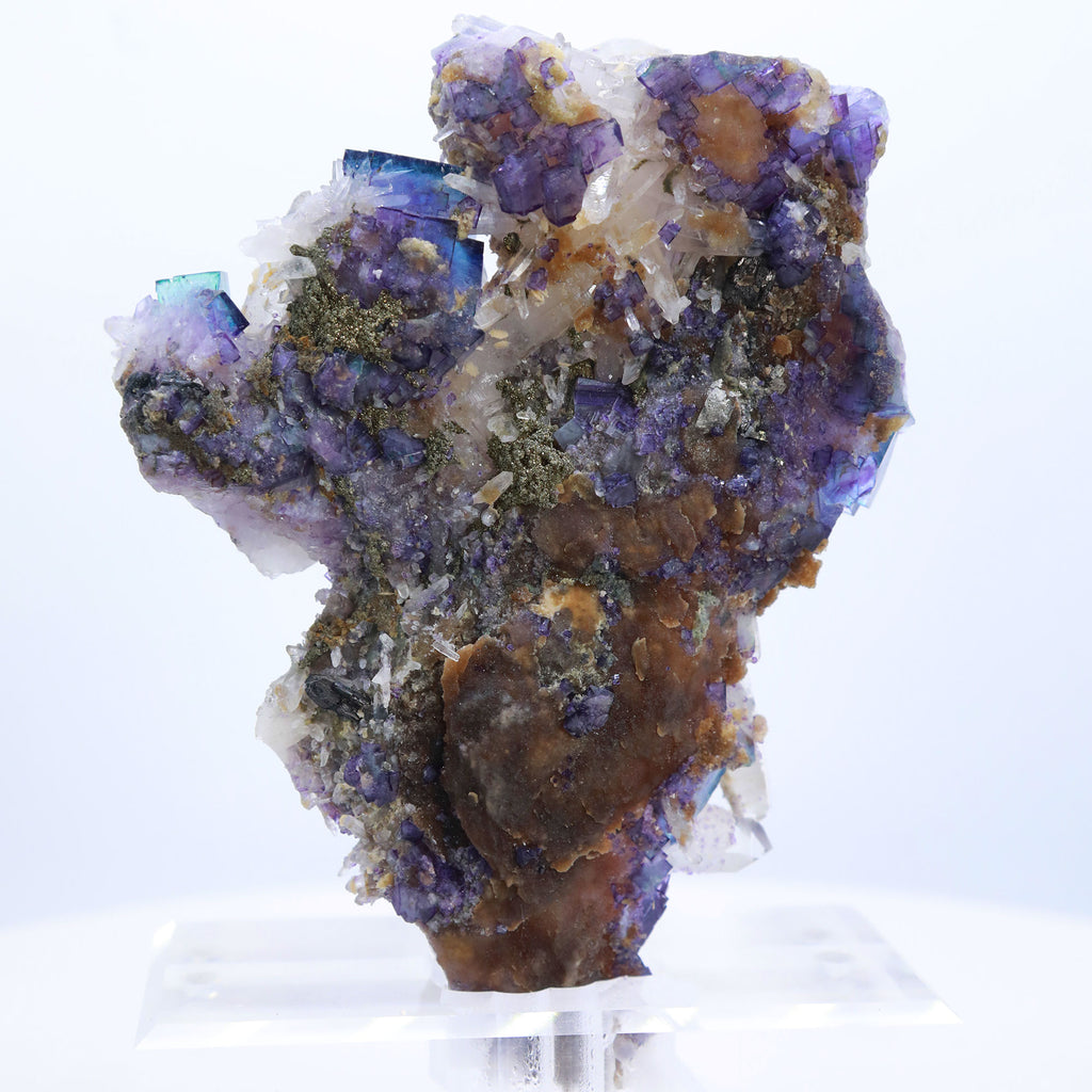 YGX Fluorite Quartz Crystal Specimen Hunan Province, China